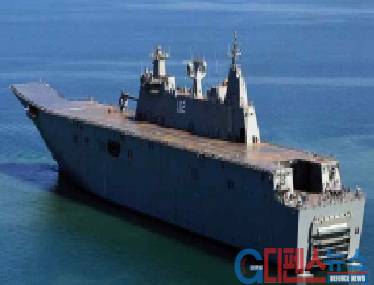 호주 해군의 상륙함 Nuship Canbera함 <사진출처 = naval-technology.com 캡쳐>