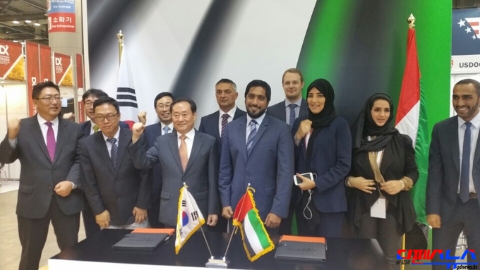 카라칼 인터네셔널과 동인광학의 MOU 체결식