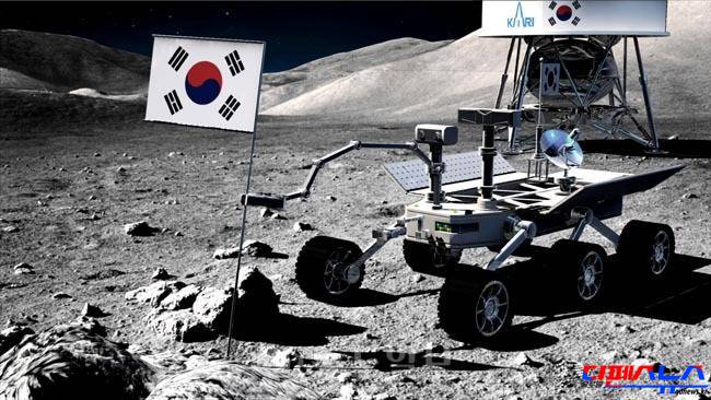 한국의 달 탐사 상상도 
